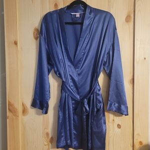 Vtg (01) Victoria's Secret Robe Blue / Lavender One Size
